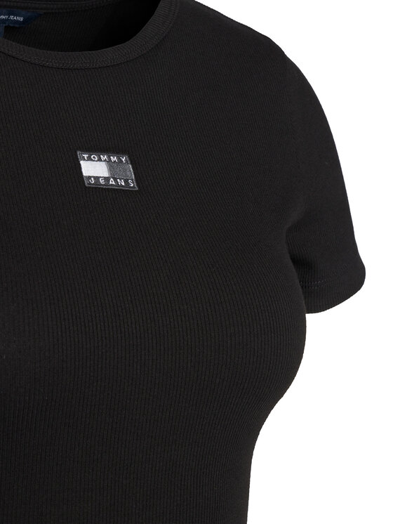 Tommy Jeans Tommy Jeans T-Shirt DW0DW17881 Schwarz Slim Fit