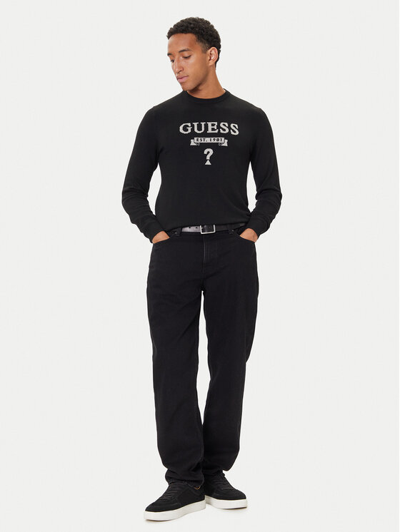 Guess Guess Pullover M5YR00 Z0122 Schwarz Slim Fit