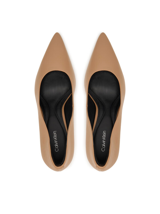 Calvin Klein Calvin Klein Pantofi cu toc subțire Ess Stiletto 70 HW0HW02607 Bej