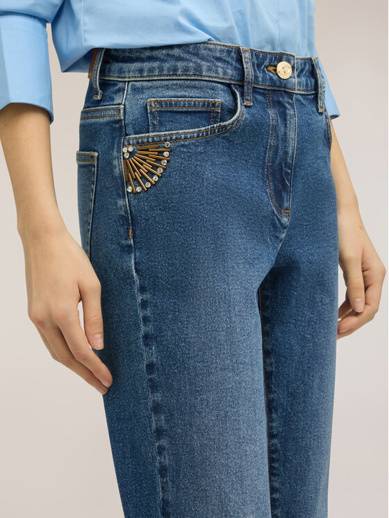 Motivi Motivi Jeans P455Q004467N024 Blu Flare Fit
