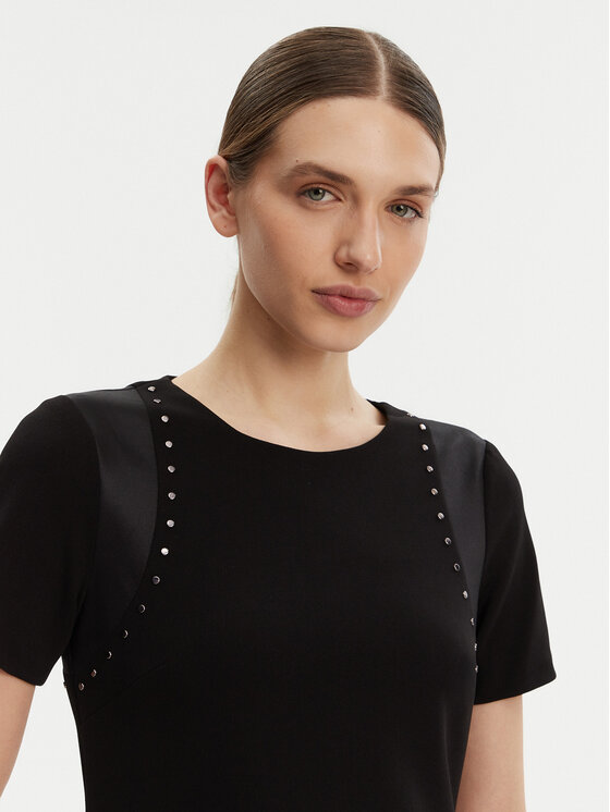 DKNY DKNY Vsakodnevna obleka DD3J1489 Črna Slim Fit