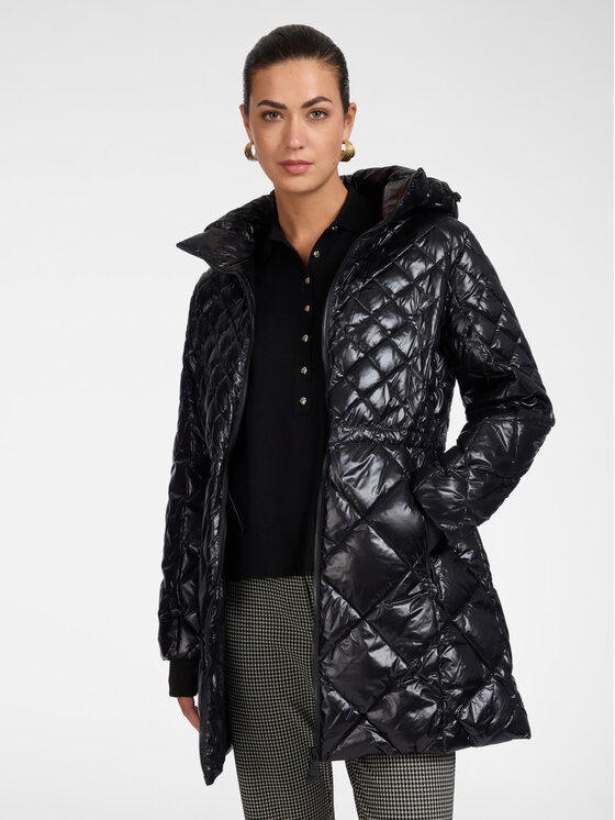 Elena Mirò Elena Mirò Kurtka puchowa F805P000225N033 Czarny Regular Fit