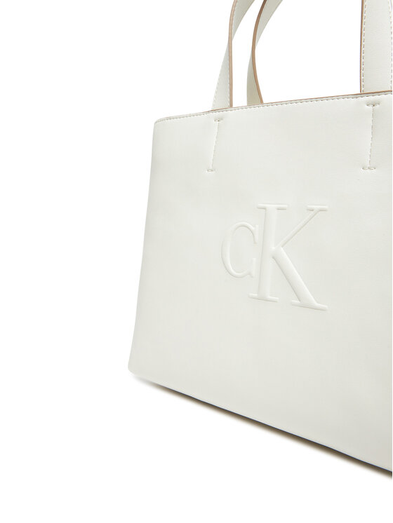 Calvin Klein Jeans Calvin Klein Jeans Borsetta Sculpted Mini Ew Tote LV04K3111G Bianco