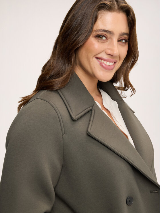 Fiorella Rubino Fiorella Rubino Płaszcz zimowy 8036T000384N035 Zielony Over Fit