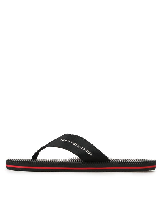 Tommy Hilfiger Tommy Hilfiger Σαγιονάρες Massage Footbed FM0FM04474 Μαύρο