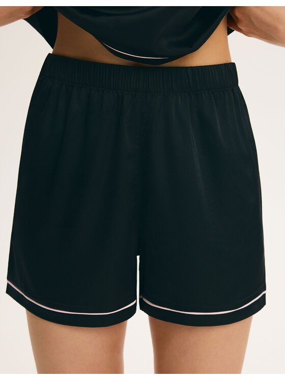 Esotiq Esotiq Piżama 45766 Czarny Regular Fit