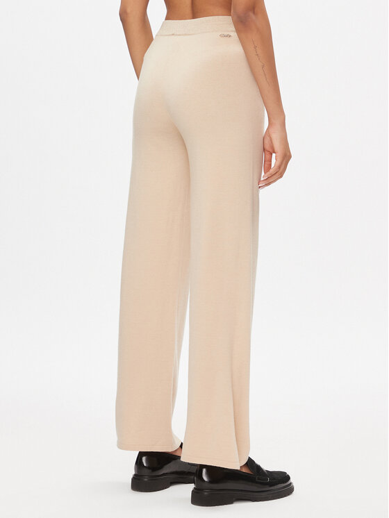Liu Jo Sport Liu Jo Sport Pantaloni in maglia TA4052 MS005 Beige Bootcut Fit