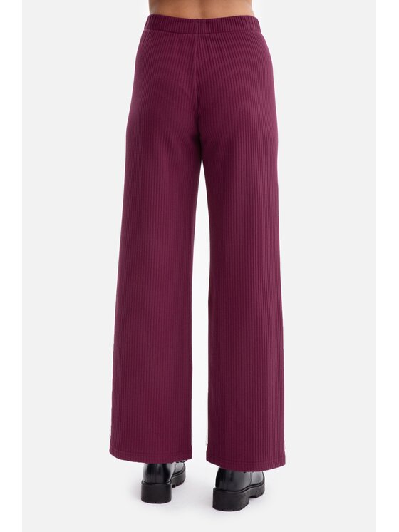 BeWear BeWear Spodnie dzianinowe b300 Fioletowy Baggy Fit