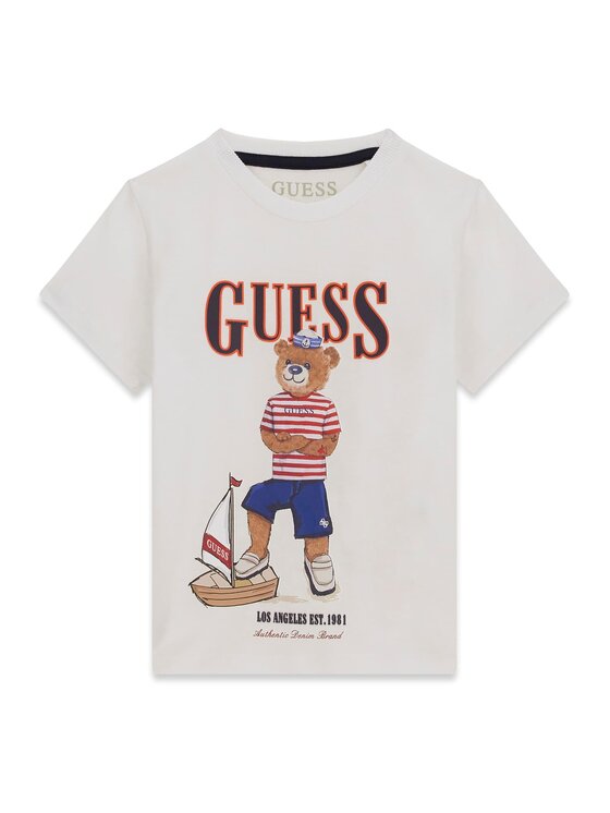 Guess Guess T-shirt N6GI04 K8HM4 Bijela Regular Fit