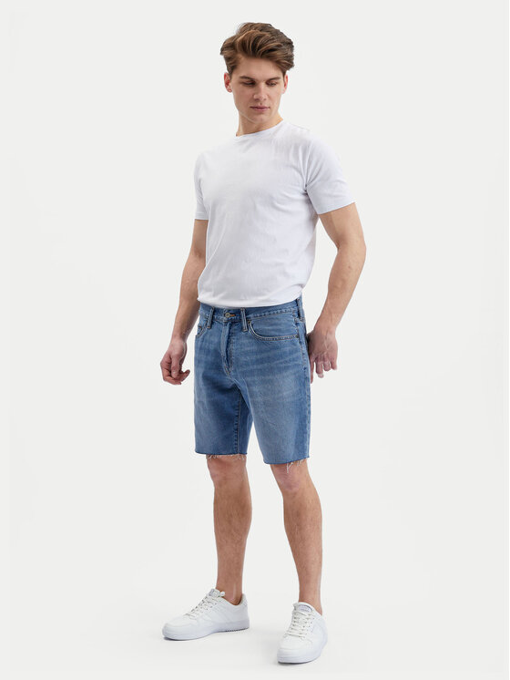 Gap Gap Szorty jeansowe 602502-00 Niebieski Straight Fit