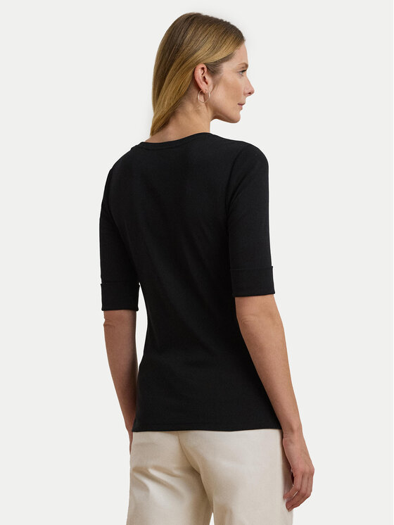 LAUREN RALPH LAUREN LAUREN RALPH LAUREN Bluzka 200815843003 Czarny Slim Fit