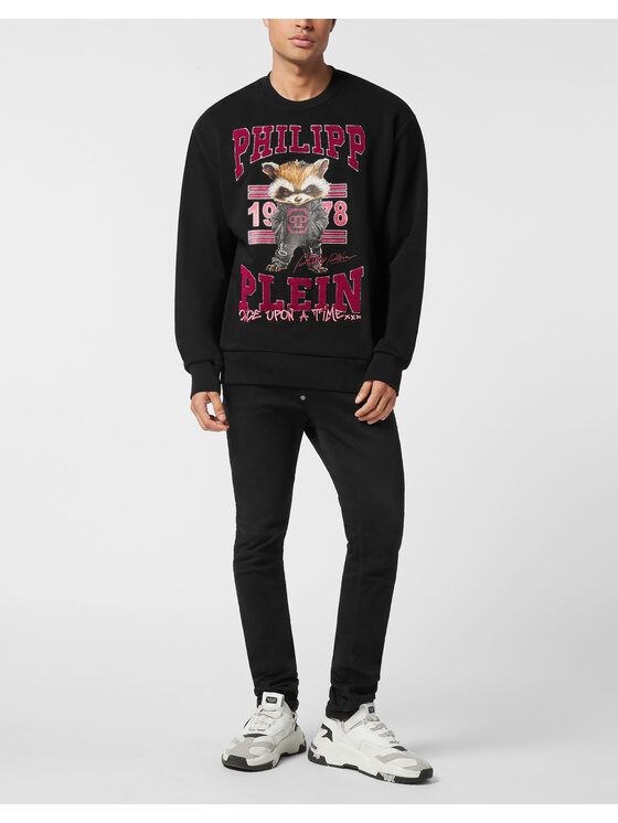 PHILIPP PLEIN PHILIPP PLEIN Bluza 25969 Czarny Regular Fit