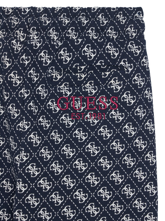 Guess Guess Spodnie dresowe L5YQ15 KA6R4 Granatowy Regular Fit
