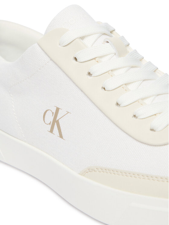 Calvin Klein Calvin Klein Sneakersy Low Pro Cups Wt Canv Mg HW0HW03145 Biela