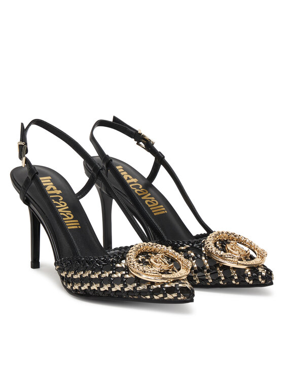 Just Cavalli Just Cavalli Augstpapēžu kurpes 80RA3S14 ZSE38 Melns