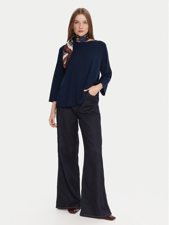 Kontatto Kontatto Megztinis 3M0801C Tamsiai mėlyna Regular Fit