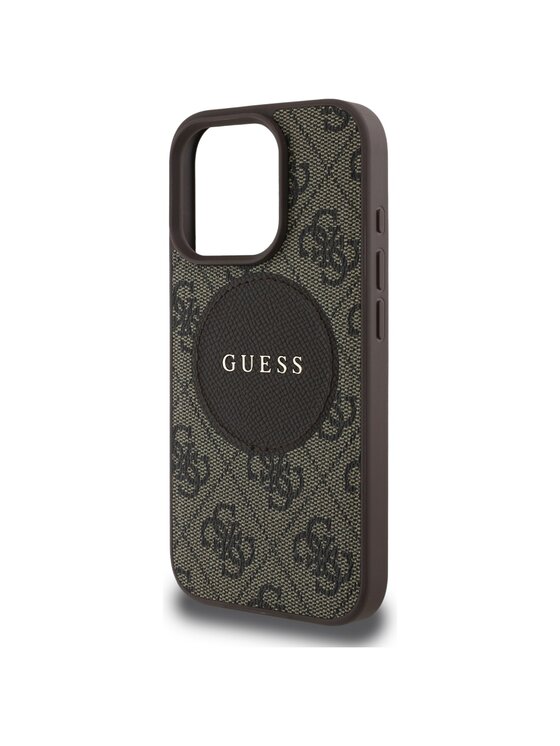 Guess Guess Etui na telefon Apple iPhone 16 Pro Brązowy