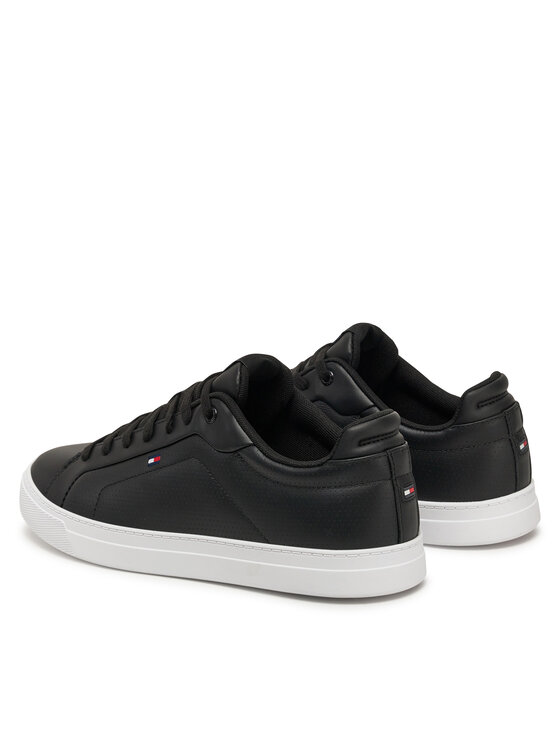 Tommy Hilfiger Tommy Hilfiger Sneakers Icon Court Pinperf Lth FM0FM05483 Nero