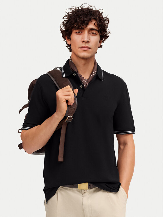 Bugatti Tricou polo 8150-15001E Negru Regular Fit