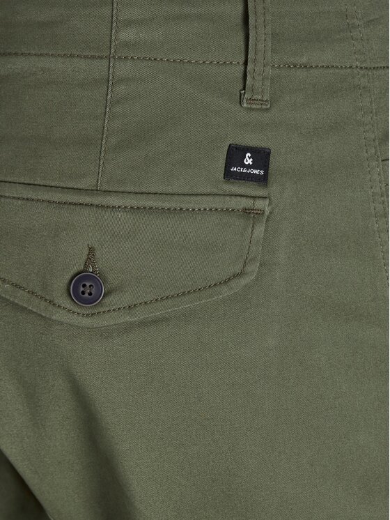 Jack&Jones Jack&Jones Hlače iz tkanine Paul Flake 12141844 Zelena Tapered Fit