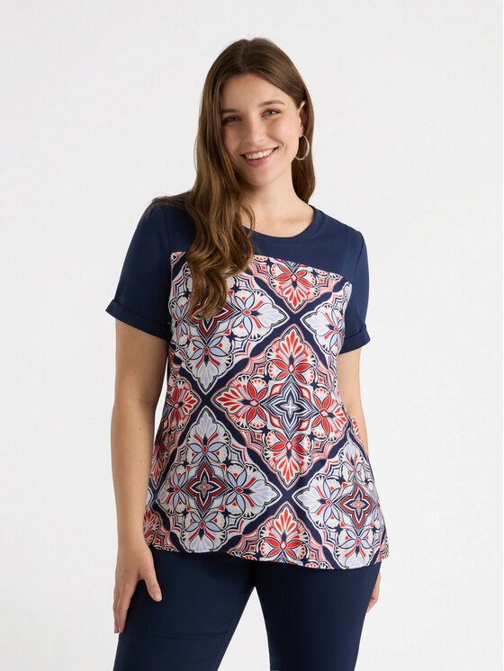 Fiorella Rubino Fiorella Rubino T-Shirt G273L008593N0Z4 Niebieski Boxy Fit