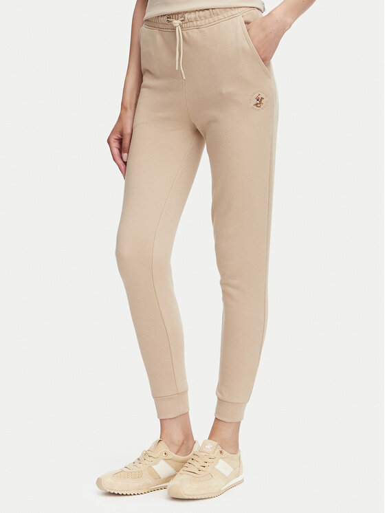 Beverly Hills Polo Club Pantaloni trening P-SS26W-TF546550 Bej Regular Fit