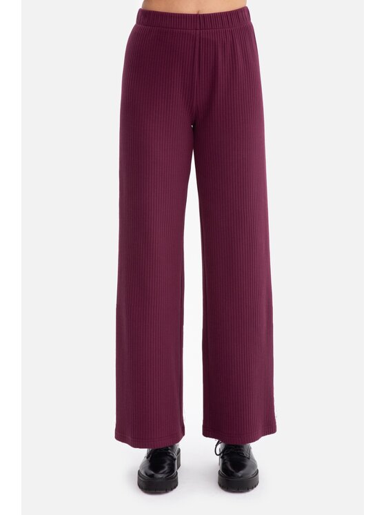 BeWear BeWear Spodnie dzianinowe b300 Fioletowy Baggy Fit