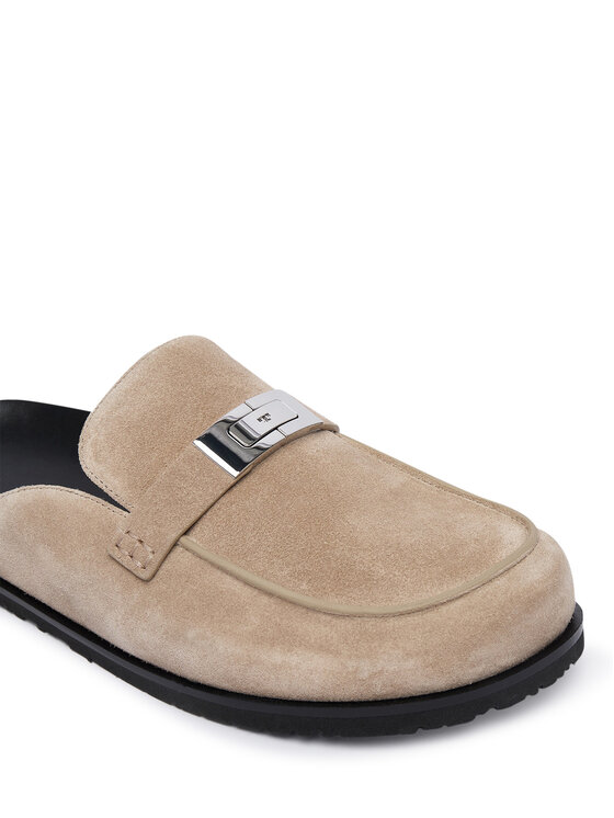 Tory Burch Tory Burch Iešļūcenes Lee Lee Mule 177967 Bēšs