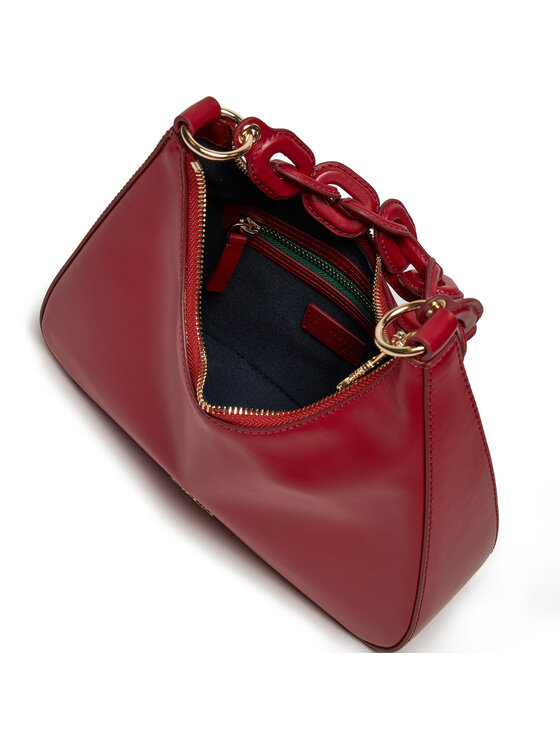 Tommy Hilfiger Tommy Hilfiger Táska Soft Leather Shoulder Bag AW0AW16293 Piros