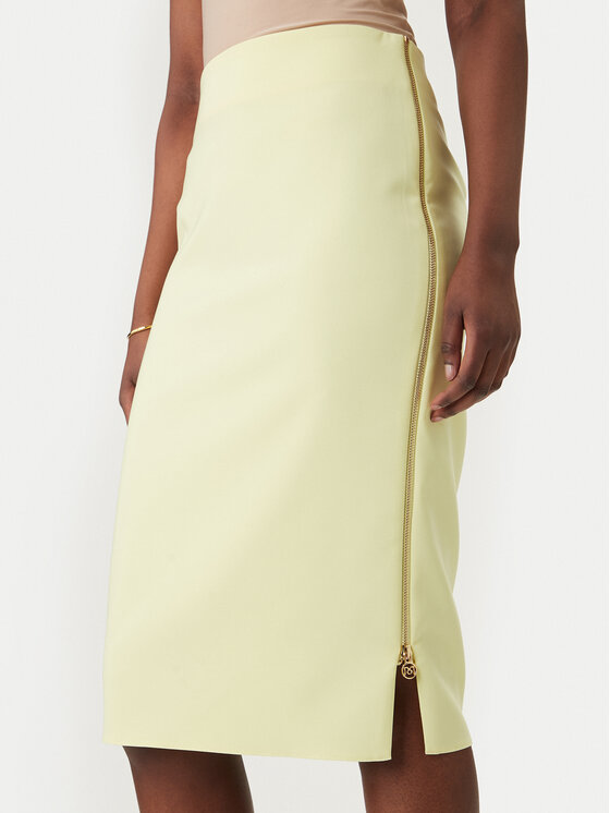 Rinascimento Rinascimento Bleistiftrock CFC0127985003 Gelb Slim Fit