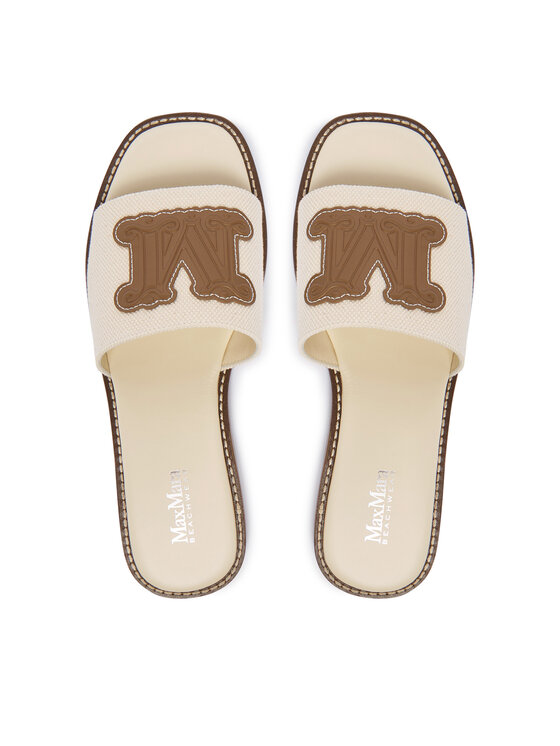 Max Mara Max Mara Klapki 2616521039650 Brązowy