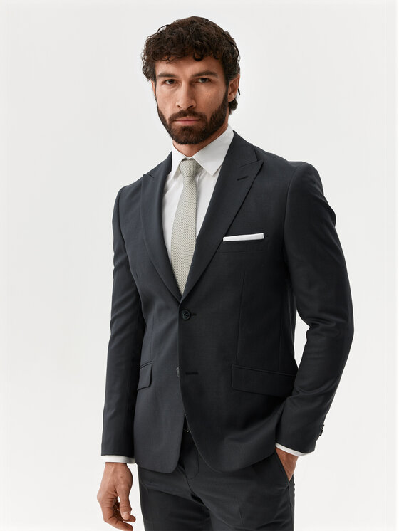 Evenemen Evenemen Garnitur Pelle Szary Slim Fit