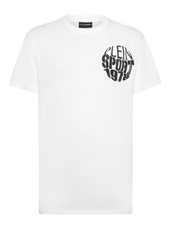 Plein Sport Plein Sport T-Shirt 14269 Biały Regular Fit