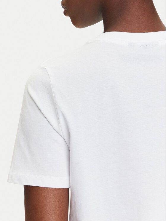 Pieces Pieces Тишърт Funly 17160308 Бял Regular Fit
