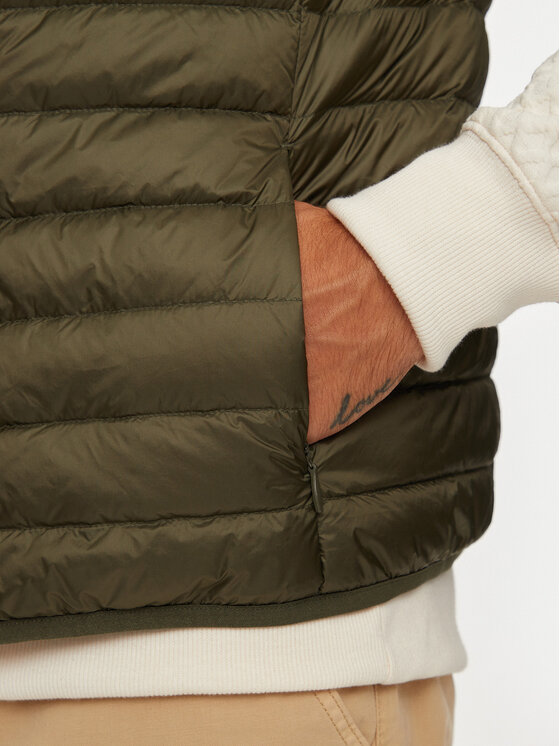 Jott Jott Kamizelka Tom P000MDOW04 Zielony Slim Fit
