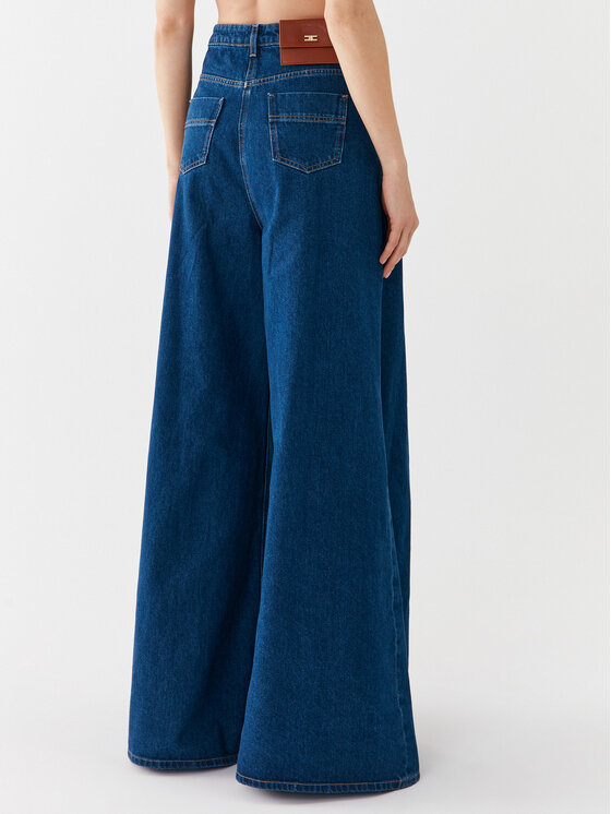 Elisabetta Franchi Elisabetta Franchi Traperice PJ-28I-36E2-V450 Plava Wide Leg