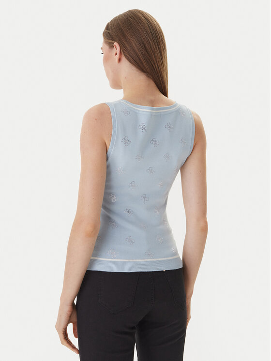 Guess Guess Megztinis W6GR17 Z0604 Žydra Regular Fit