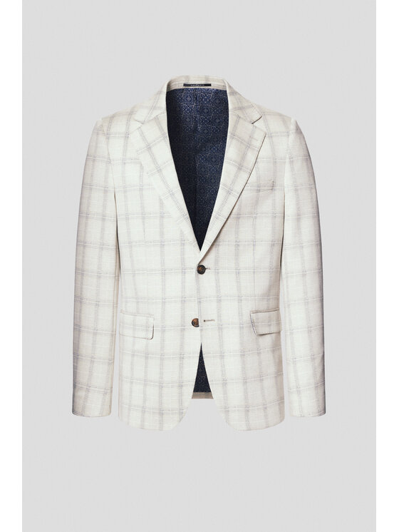 Lancerto Lancerto Marynarka Milazzo MA131125000015 Beżowy Slim Fit