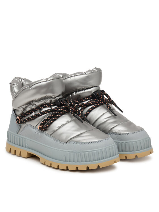 Palladium Palladium Cizme de zăpadă Pallashock Nyl Hiver 99564-073-M Argintiu