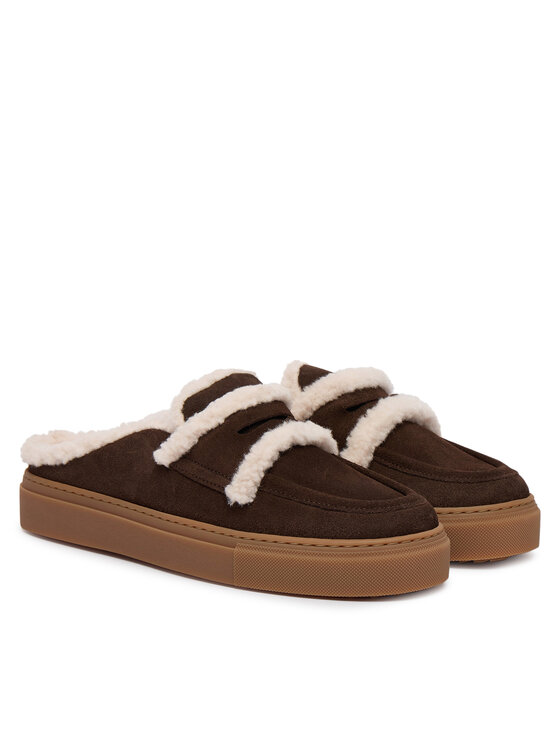 Inuikii Inuikii Şlapi Mule Wool 1004.017.0011 Maro