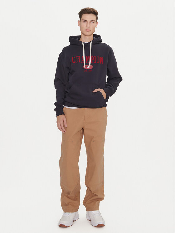 Champion Champion Majica dugih rukava 220430 Tamnoplava Regular Fit