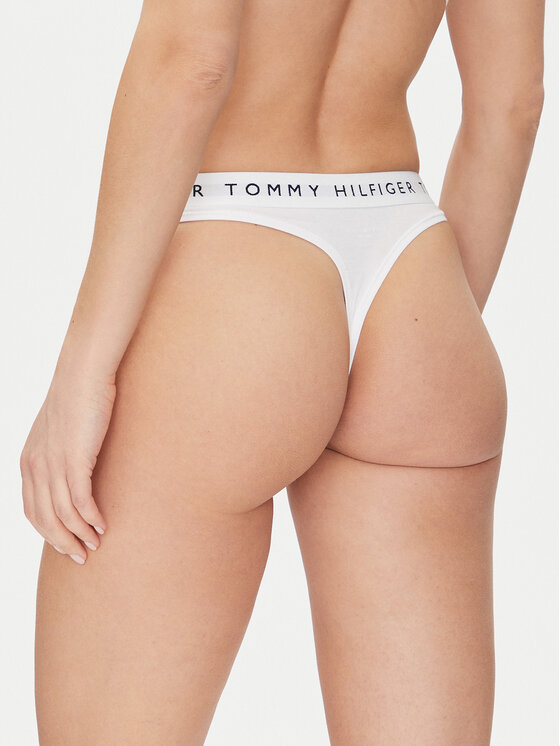 Tommy Hilfiger Tommy Hilfiger Kalhotky string UW0UW06039 Bílá