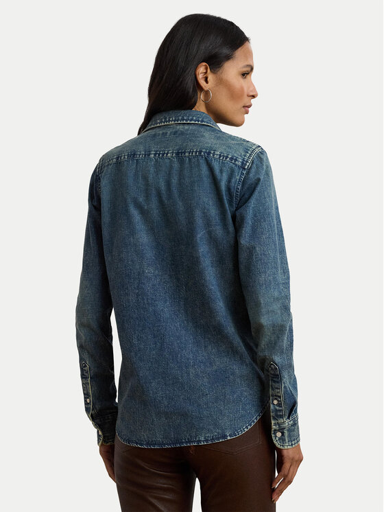 LAUREN RALPH LAUREN LAUREN RALPH LAUREN Jeans srajca 200971084001 Modra Classic Fit