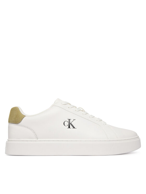 Calvin Klein Calvin Klein Sneakersy Classic Cupsole Laceup Lth YM0YM01435 Biela