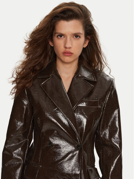 Herskind Herskind Vuneni kaput Ultra 5379149 Smeđa Regular Fit