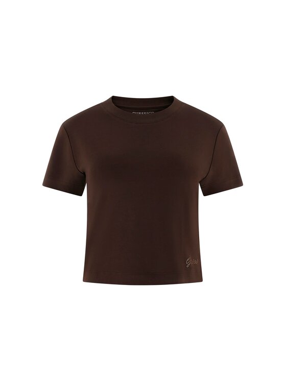 Guess Guess T-Shirt 176421 Brązowy Classic Fit