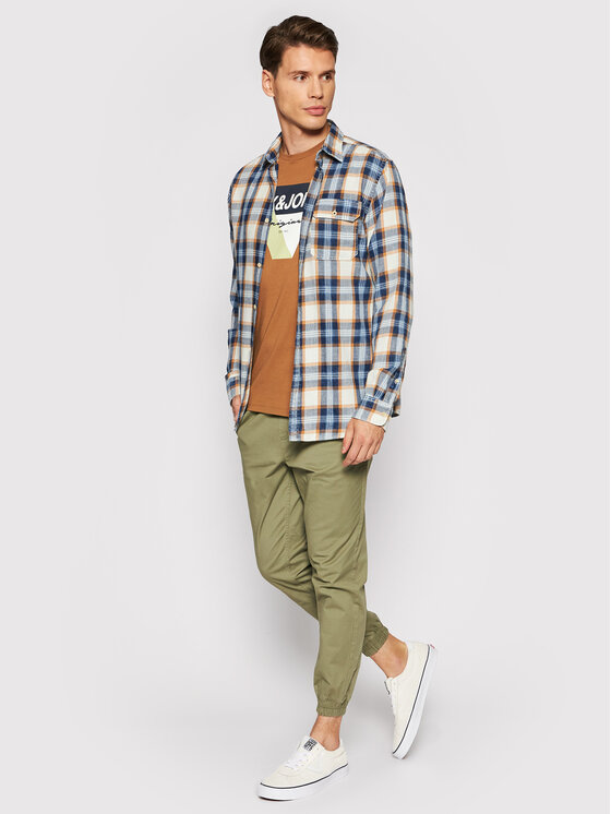 Camicia Jones 12191169 Blu Regular Fit