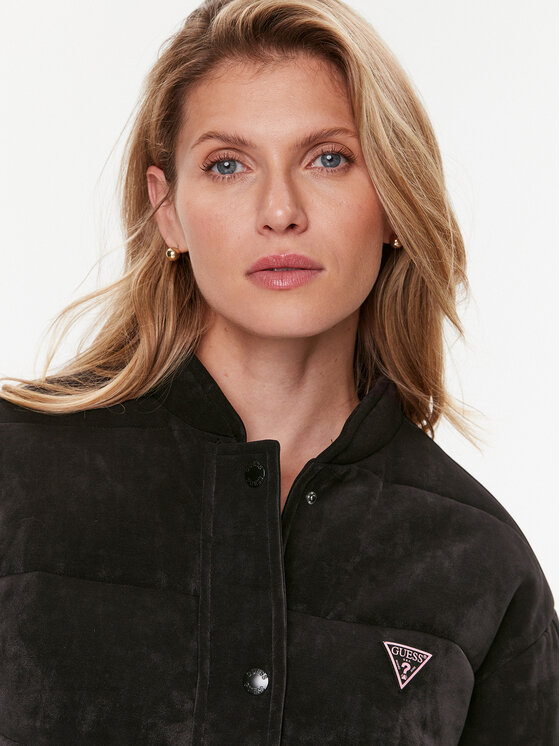 Guess Guess Kurtka puchowa Aleta V3BL00 KBC00 Czarny Regular Fit