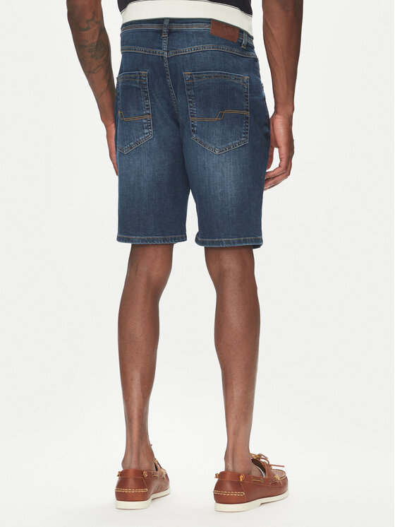 Hechter Paris Hechter Paris Jeansshorts 26655 151362 Dunkelblau Regular Fit