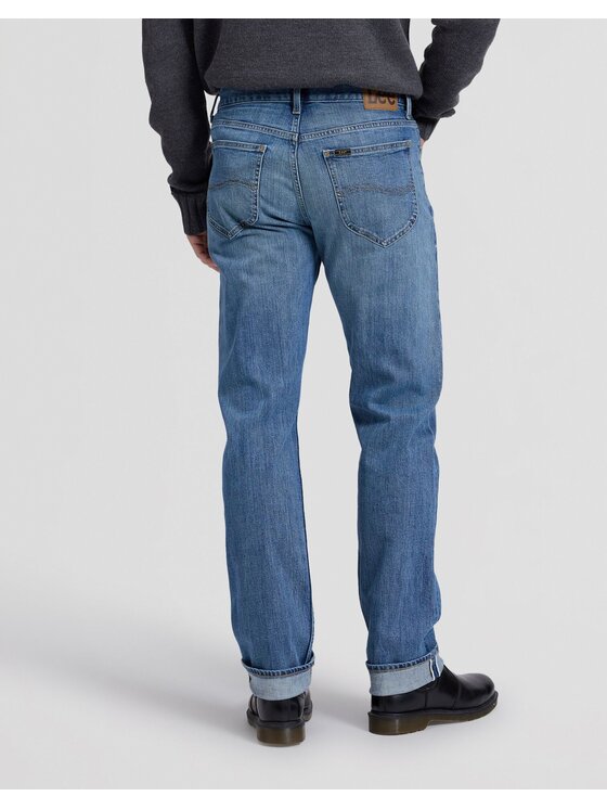 Lee Lee Jeansy WEST Niebieski Straight Leg